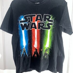Star Wars Lightsabers Black T-Shirt